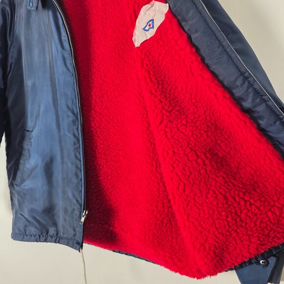Vintage 70s 80s California San Diego Yacht Club Sherpa Nautical Men Large Jacket - Picture 3 of 9